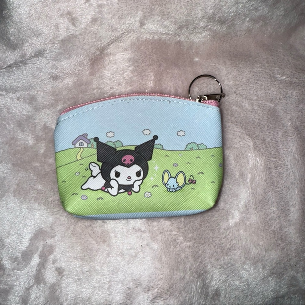 ✨✨5/$10✨✨ Kuromi Character Sanrio Wallet Mini Coin Purse Backpack Bag Keychain